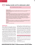 Cover page: Smoking cessation and the cardiovascular patient