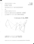 Cover page: PROCEEDINGS OF THE FIFTH BERKELEY WORKSHOP ON DISTRIBUTED DATA MANAGEMENT AND COMPUTER NETWORKS