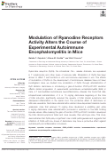 Cover page: Modulation of Ryanodine Receptors Activity Alters the Course of Experimental Autoimmune Encephalomyelitis in Mice