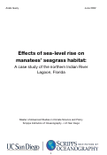 Cover page: Effects of sea-level rise on manatees’ seagrass habitat: A case study of the northern Indian River Lagoon, Florida