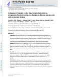 Cover page: Subgenual Anterior Cingulate Cortex Reactivity to Rejection Vs. Acceptance Predicts Depressive Symptoms among Adolescents with an Anxiety History.