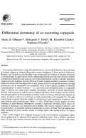 Cover page: Differential dormancy of co-occurring copepods