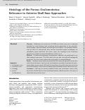 Cover page: Histology of the Porous Oculomotorius: Relevance to Anterior Skull Base Approaches