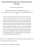 Cover page: Resistor-Network Modeling of Ionic Conduction in Polymer Electrolytes