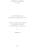 Cover page: Optimal Visual Representation Engineering and Learning for Computer Vision