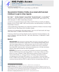 Cover page: Household air pollution profiles associated with persistent childhood cough in urban Uganda