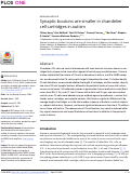 Cover page: Synaptic boutons are smaller in chandelier cell cartridges in autism