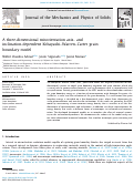 Cover page: A three-dimensional misorientation axis- and inclination-dependent Kobayashi–Warren–Carter grain boundary model