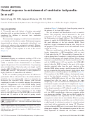 Cover page: Unusual response to entrainment of ventricular tachycardia: in or out?