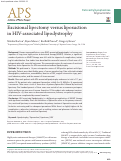 Cover page: Excisional lipectomy versus liposuction in HIV-associated lipodystrophy