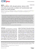 Cover page: RSK2-mediated cGAS phosphorylation induces cGAS chromatin-incorporation-mediated cell transformation and cancer cell colony growth.