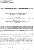 Cover page: Robust functional clustering of ERP data with application to a study of implicit learning in autism