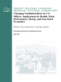 Cover page: Changing ventilation rates in U.S. offices: Implications for health, work performance, energy, and associated economics