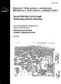 Cover page: Spectral min-max cut for graph partitioning and data clustering