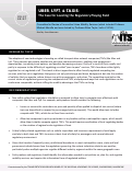 Cover page: Uber, Lyft, and Taxis: The Case for Leveling the Regulatory Playing Field