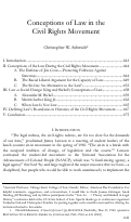 Cover page: Conceptions of Law in the Civil Rights Movement