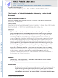 Cover page: The Promise of Mixed-Methods for Advancing Latino Health Research