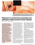 Cover page: Research on animal-borne parasites and pathogens helps prevent human disease