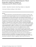 Cover page of From Access to Aspirations: Determining how Clinical Preparedness influences Confidence in Underrepresented Pre-Medical Students