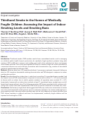 Cover page: Thirdhand Smoke in the Homes of Medically Fragile Children: Assessing the Impact of Indoor Smoking Levels and Smoking Bans