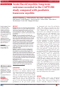 Cover page: Acute flaccid myelitis: long-term outcomes recorded in the CAPTURE study compared with paediatric transverse myelitis