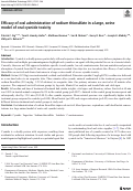 Cover page: Efficacy of oral administration of sodium thiosulfate in a large, swine model of oral cyanide toxicity