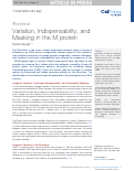 Cover page: Variation, Indispensability, and Masking in the M protein
