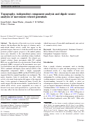 Cover page: Topography, independent component analysis, and dipole source analysis of movement related potentials