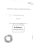 Cover page: THE KINETICS OF DISSOCIATIVE VAPORIZATION REACTIONS