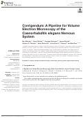 Cover page: Corrigendum: A Pipeline for Volume Electron Microscopy of the <i>Caenorhabditis elegans</i> Nervous System.