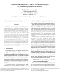 Cover page: Problems with using MPI 1.1 and 2.0 as compilation targets for parallel language implementations