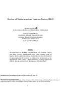 Cover page: Review of North American Neutrino Factory R&amp;D