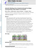 Cover page: Atomistic Modeling of Ion Conduction through the Voltage-Sensing Domain of the Shaker K+ Ion Channel