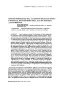 Cover page: Hominid paleoecology and competitive exclusion: Limits to similarity, niche differentiation, and the effects of cultural behavior