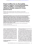 Cover page: Dorsal midline fate in Drosophila embryos requires twisted gastrulation, a gene encoding a secreted protein related to human connective tissue growth factor.