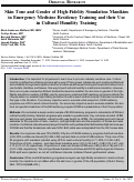 Cover page: Skin Tone and Gender of High-Fidelity Simulation Manikins in Emergency Medicine Residency Training and Their Use in Cultural Humility Training