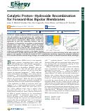 Cover page: Catalytic Proton–Hydroxide Recombination for Forward-Bias Bipolar Membranes