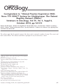 Cover page: Corrigendum to “Clinical Practice Experience With Novo TTF-100A™ System for Glioblastoma: The Patient Registry Dataset (PRiDe)” Seminars in Oncology, Vol 41, No 5, Suppl 6,October 2014, pp S4-S13