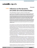 Cover page: Inference on the dynamics of COVID-19 in the United States
