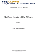 Cover page: The Carbon Intensity of NGV C8 Trucks