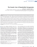 Cover page: The Genetic Cost of Neanderthal Introgression