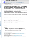 Cover page: Fatness, fitness and the aging brain: A cross sectional study of the associations between a physiological estimate of brain age and physical fitness, activity, sleep, and body composition.