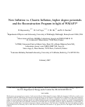 Cover page: New inflation vs. chaotic inflation, higher degree potentials and the reconstruction program in light of WMAP3