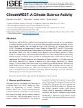 Cover page of ClimateWEST: A Climate Science Activity