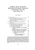 Cover page: Shotguns, Spray, and Smoke: Regulating Atmospheric Deposition of Pollutants under the Clean Water Act