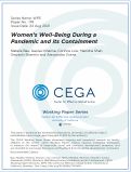 Cover page: Women's Well-Being During a Pandemic and its Containment