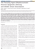 Cover page: The Flavoring Agent Dihydrocoumarin Reverses Epigenetic Silencing and Inhibits Sirtuin Deacetylases