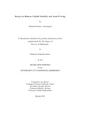 Cover page: Essays on Human Capital Mobility and Asset Pricing