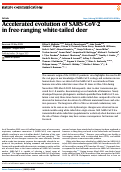 Cover page: Accelerated evolution of SARS-CoV-2 in free-ranging white-tailed deer.