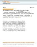 Cover page: Genotoxic stress and viral infection induce transient expression of APOBEC3A and pro-inflammatory genes through two distinct pathways